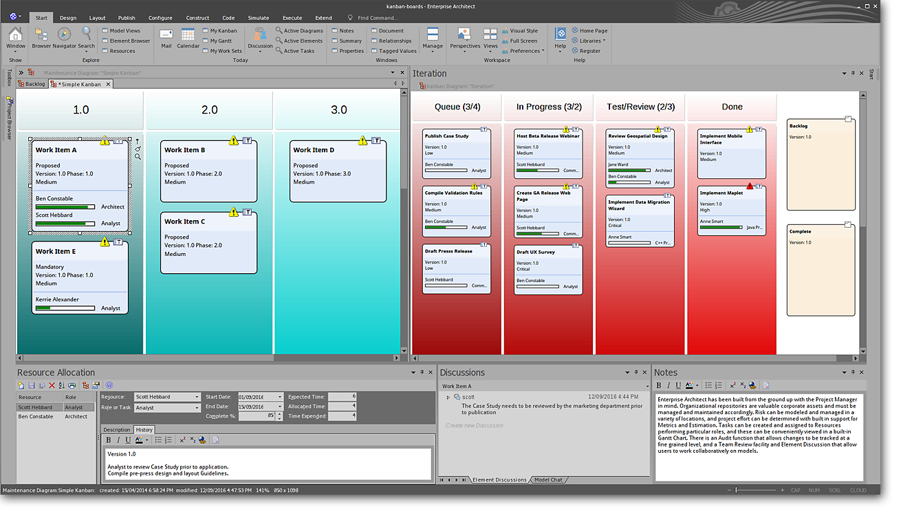 Enterprise Architect: Effective Project Management