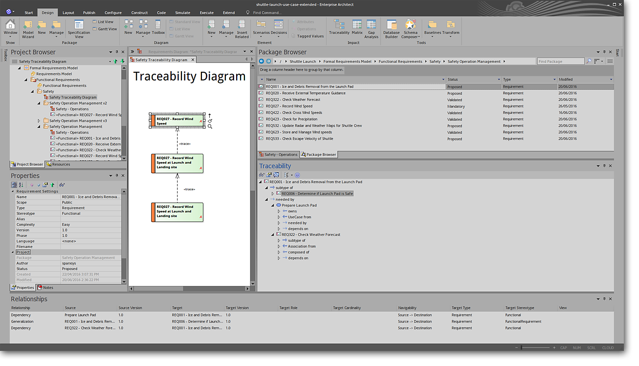 Enterprise Architect: End-to-End Traceability